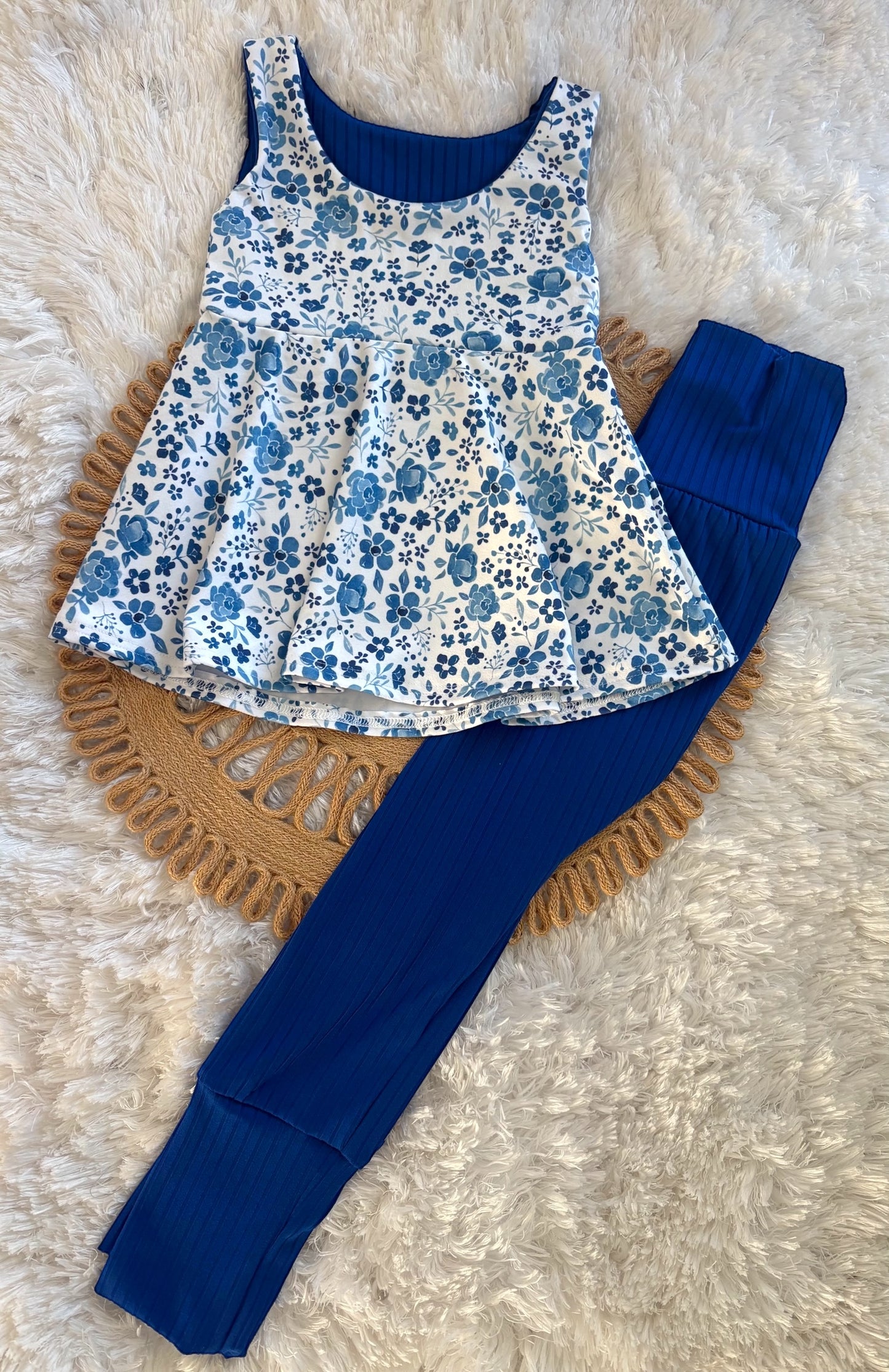 9m-3t floral peplum gwm set