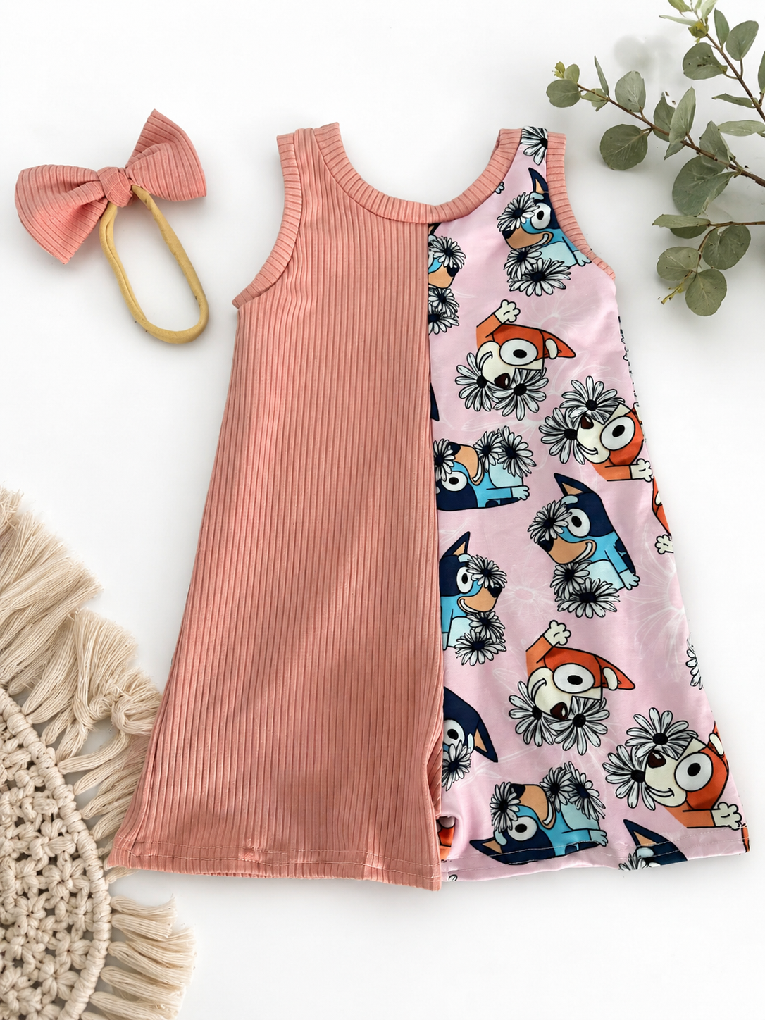 6-9m Knee Length Heeler Romper/Headband