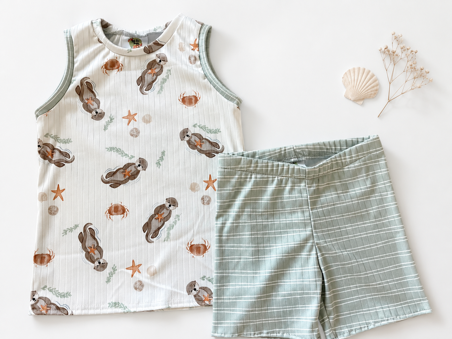 3T Tank/Shorts otter set