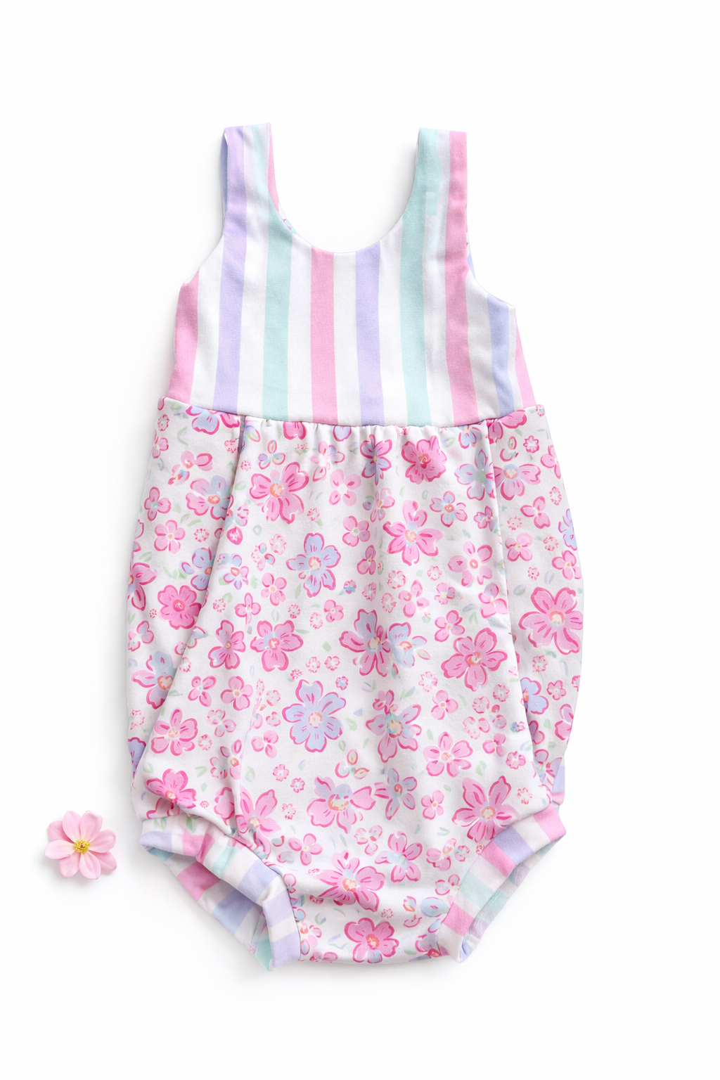 3t Floral bubble romper