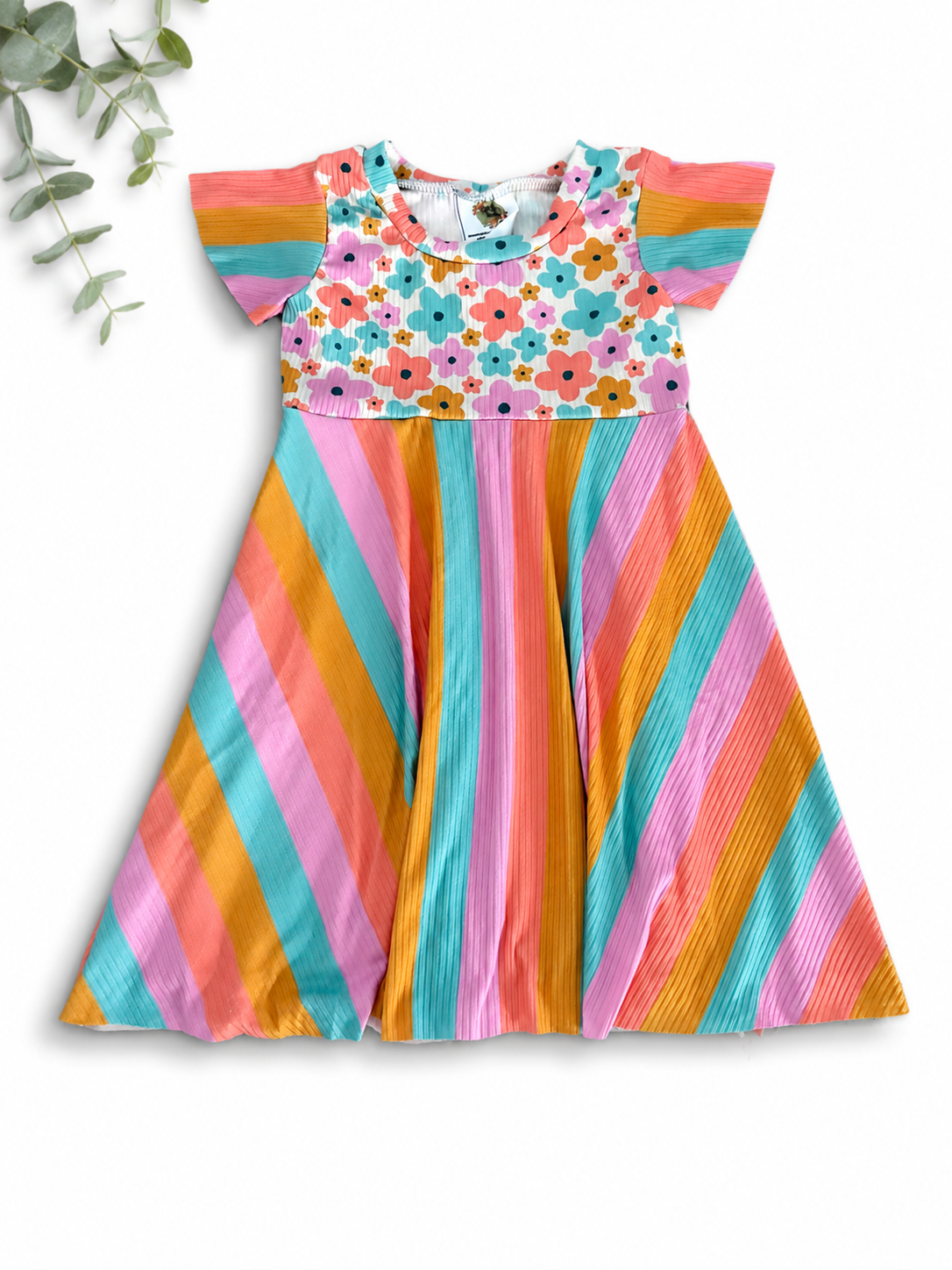 9m-3T Floral/Striped GWM Dress