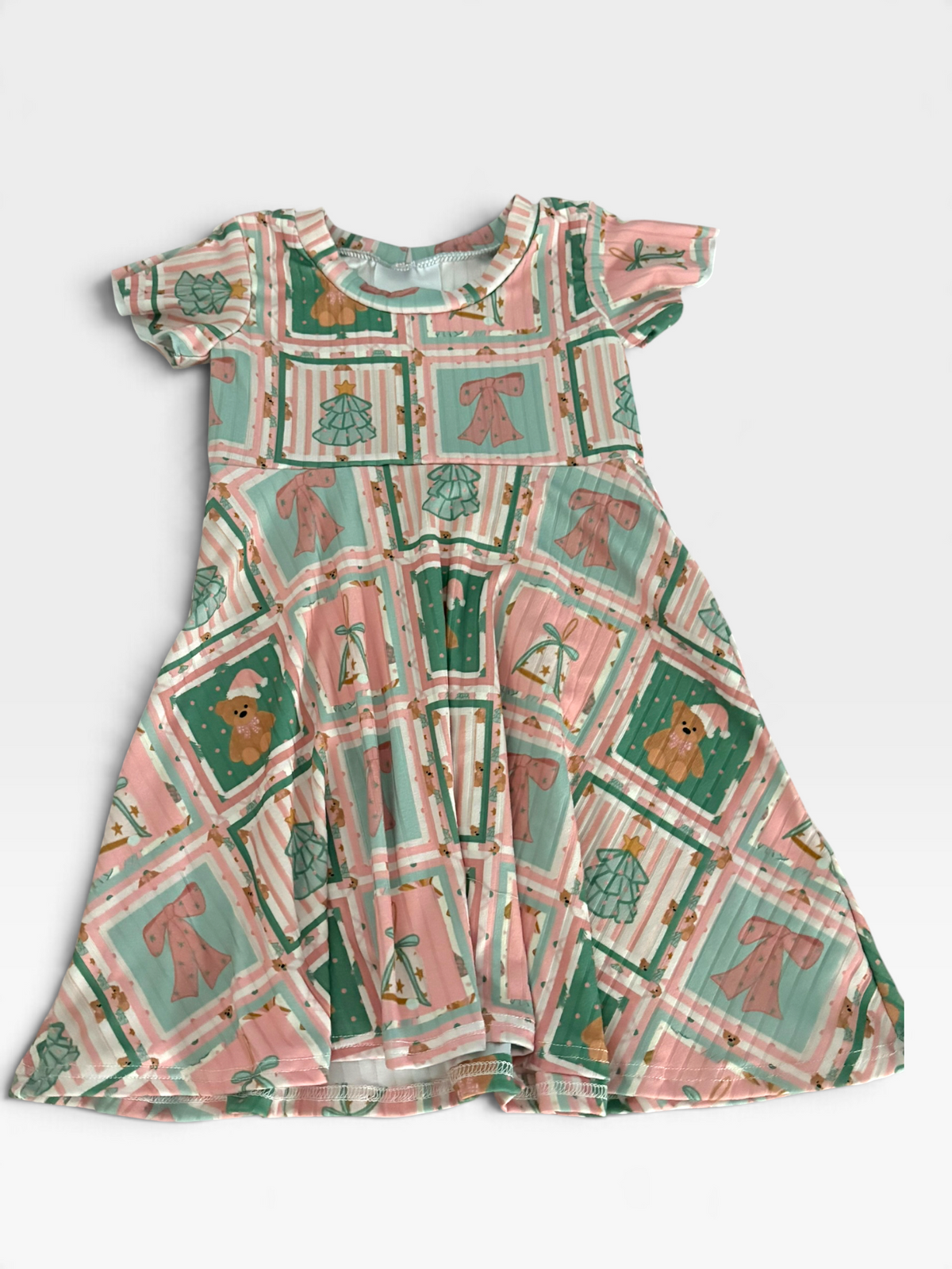 9m-3T Bear GWM Flutter sleeve Dress