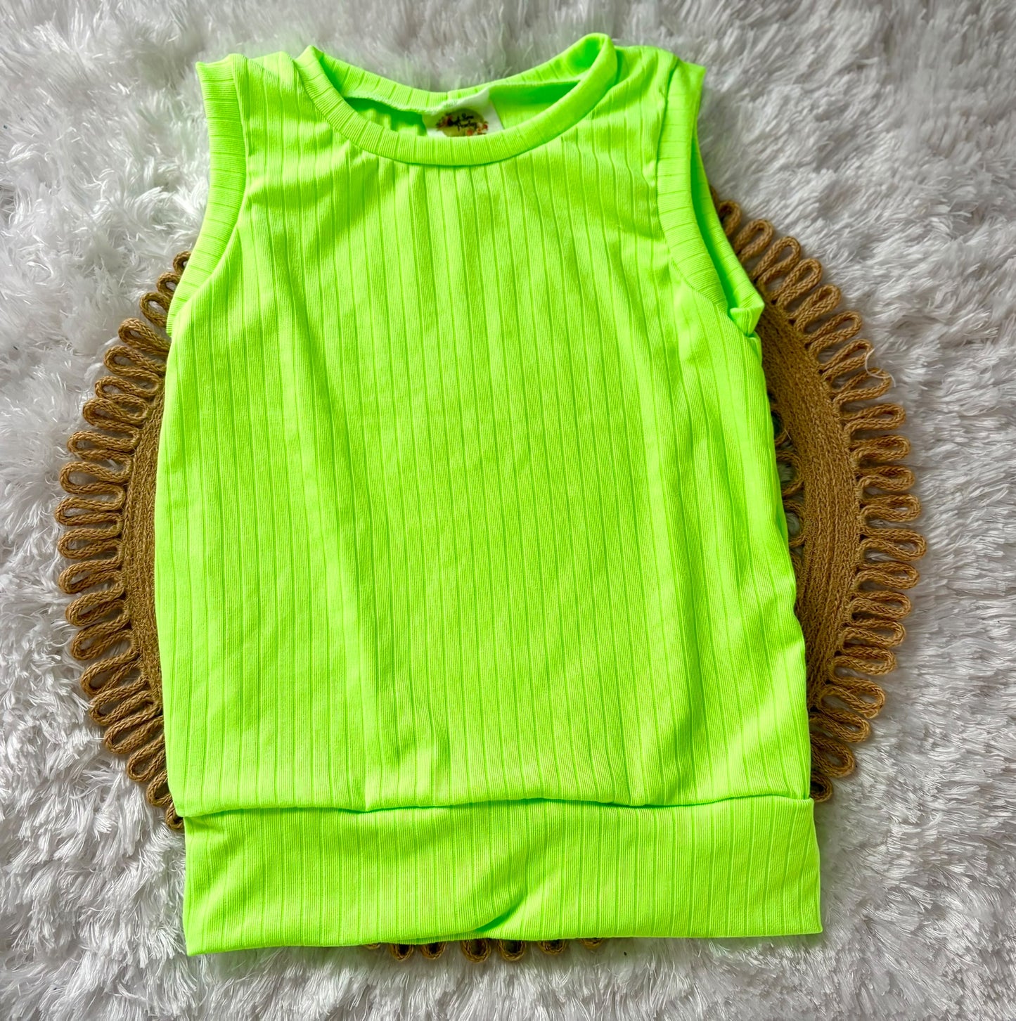 3-6Y Neon Green GWM Tank top