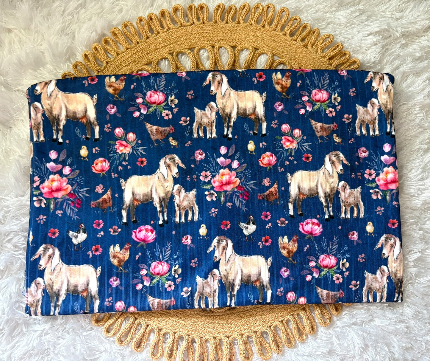 Floral Goats