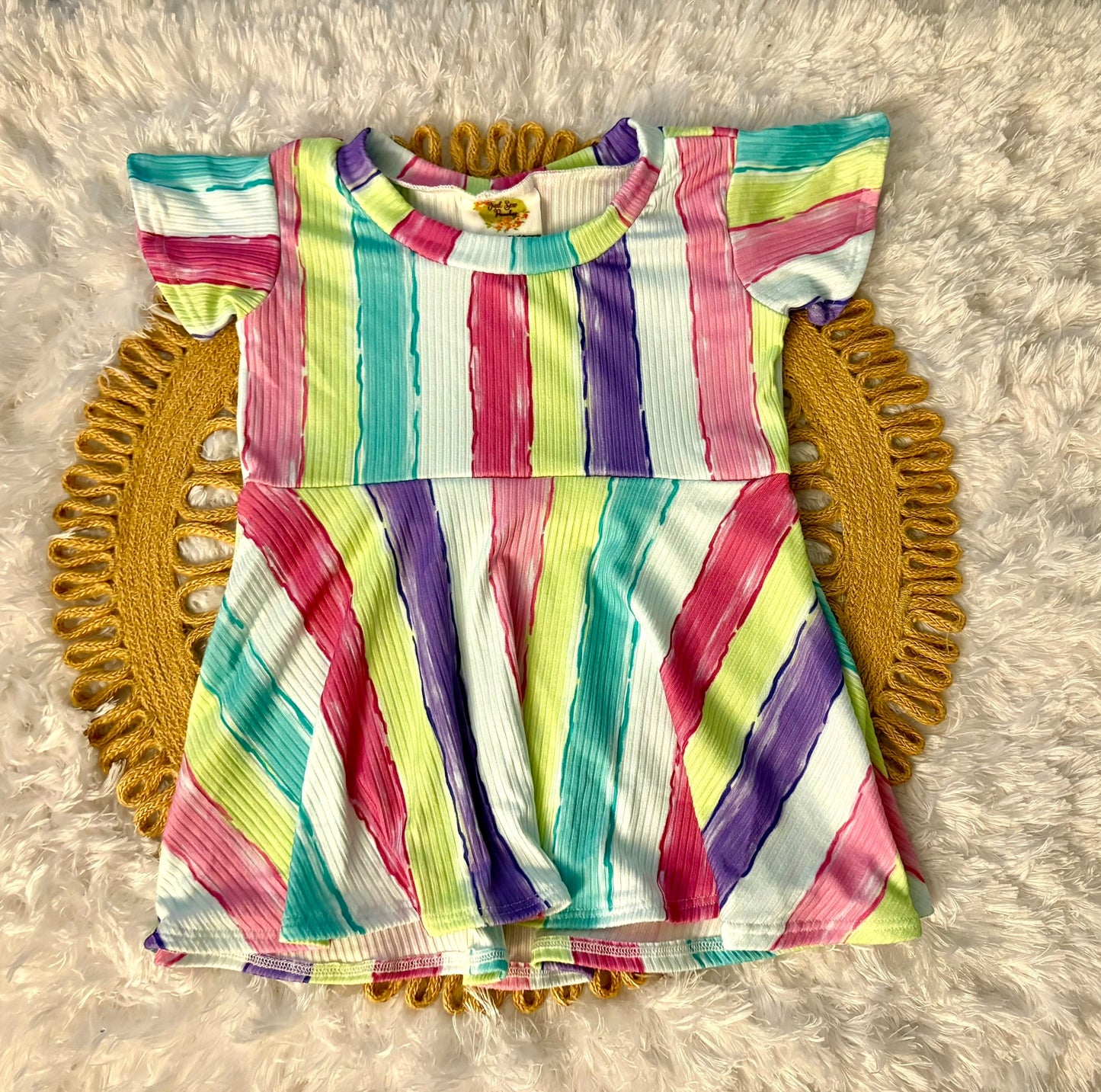 9m-3T Striped GWM Peplum