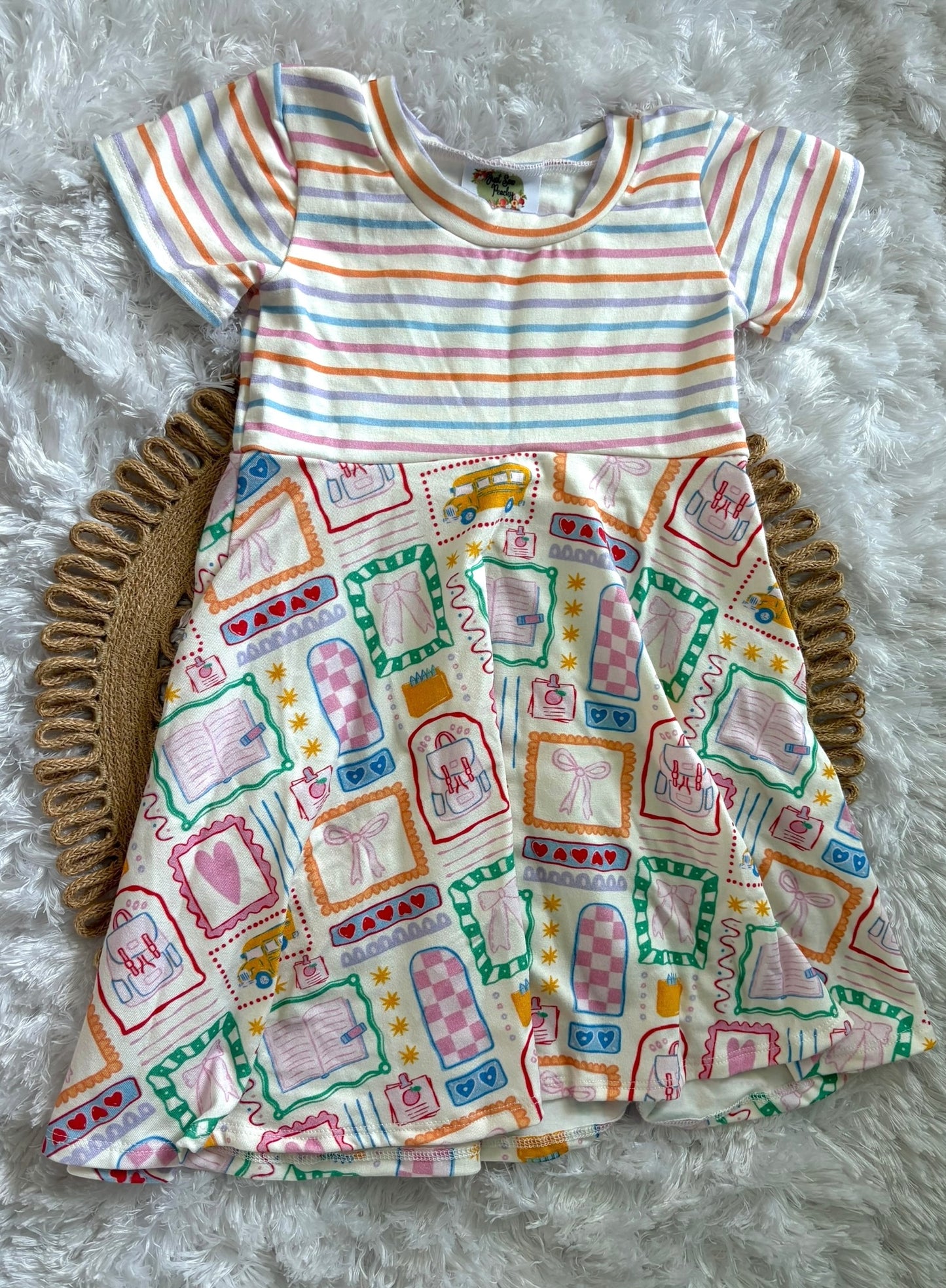 9m-3T School things GWM Dress