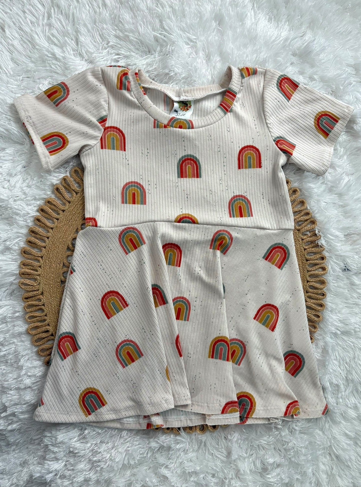 RAinbow 3-6Y Short sleeve GWM Peplum