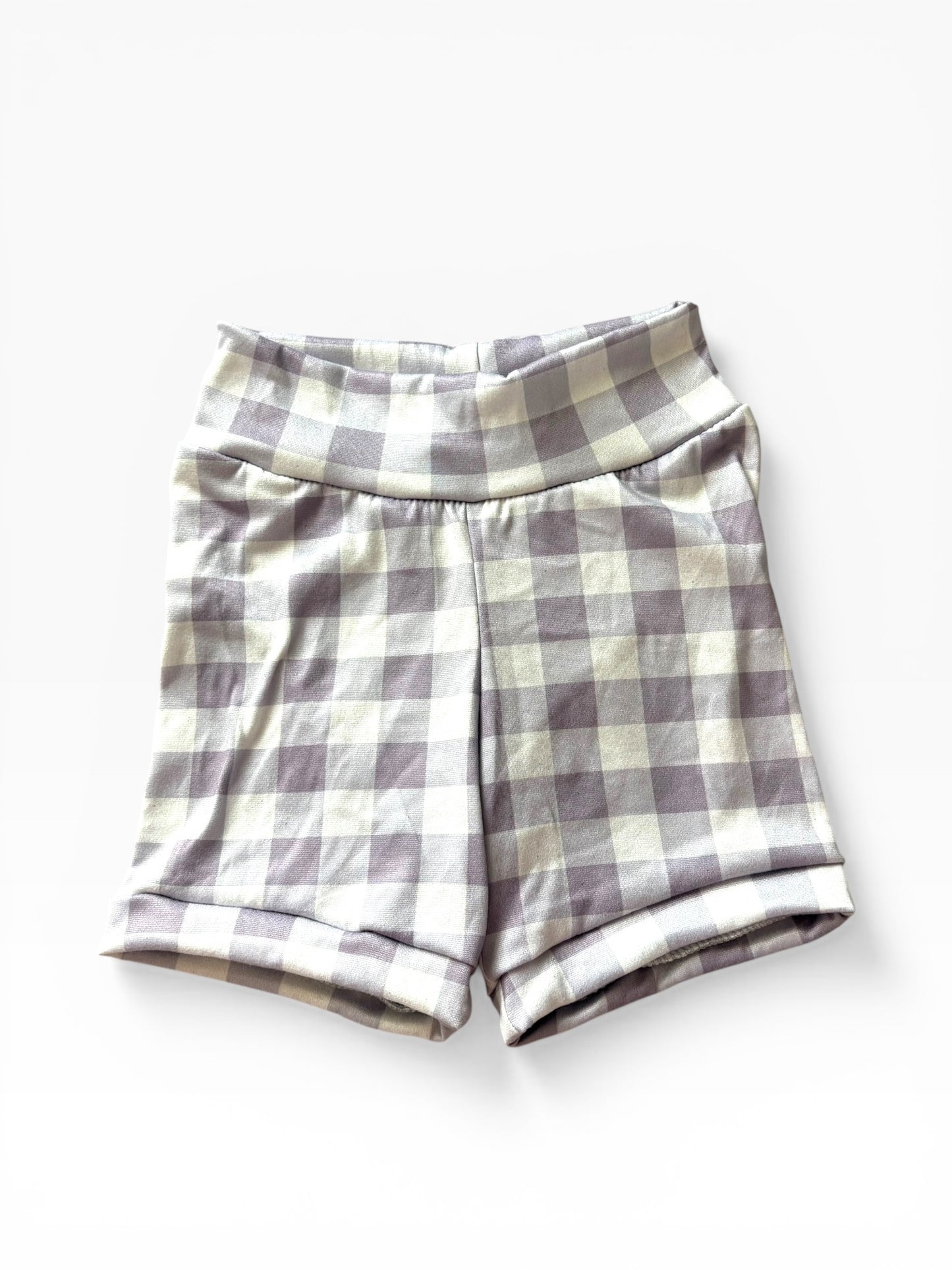 9m-3T Purple Plaid GWM shorts