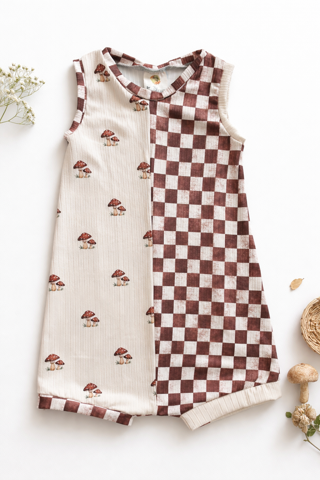3t mushroom tank romper
