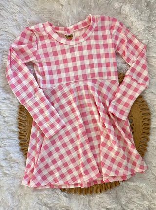 9m-3T Pink Plaid GWM Dress