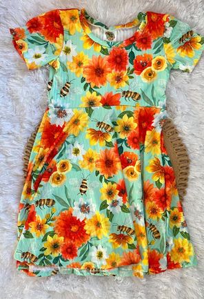 3-6Y Floral Bees GWM Dress