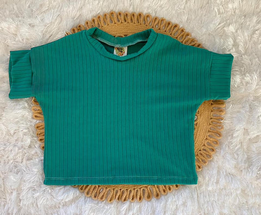 9m-3T Hunter Green Cropped Dolman