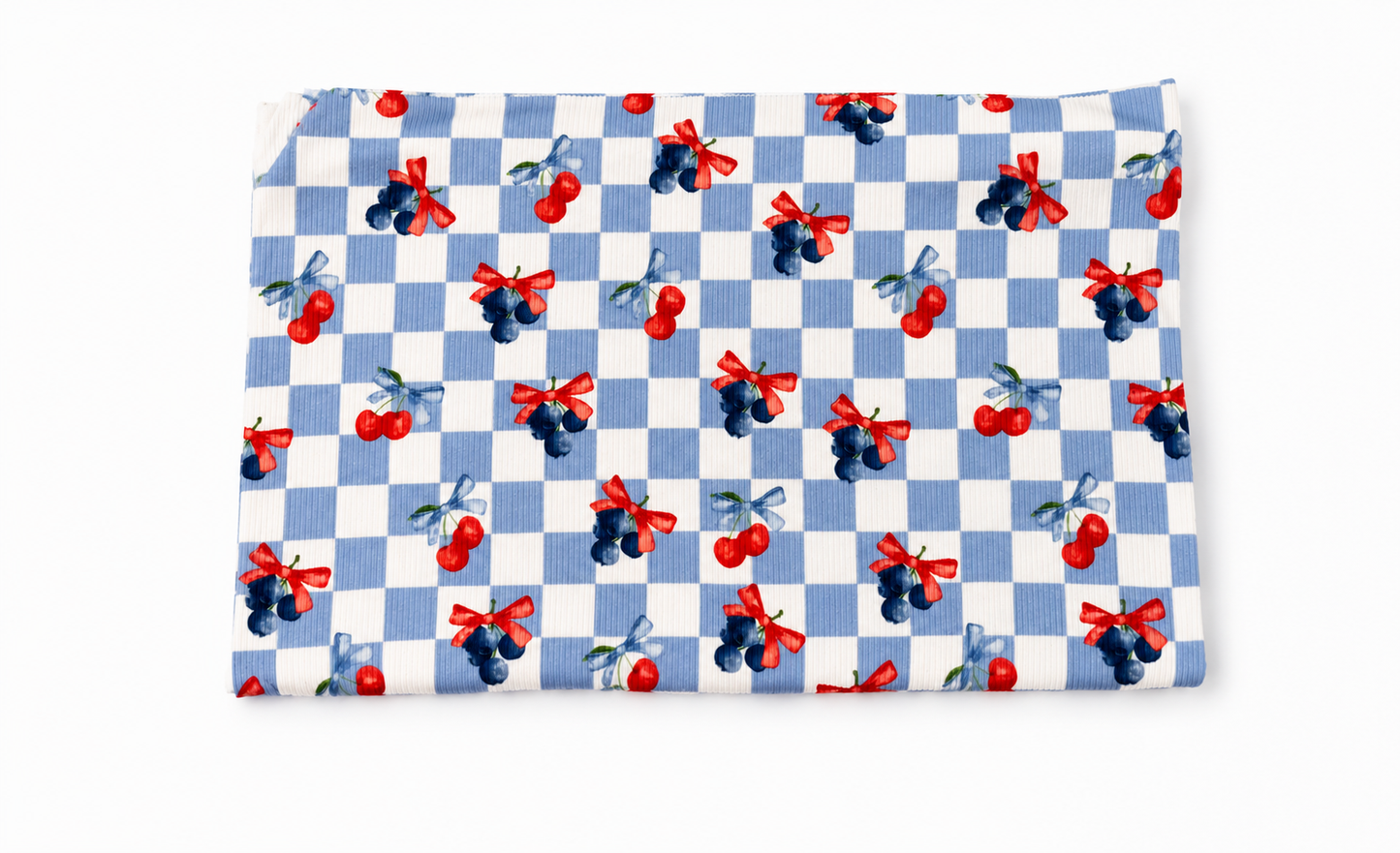 Blue Little Cherry Bows