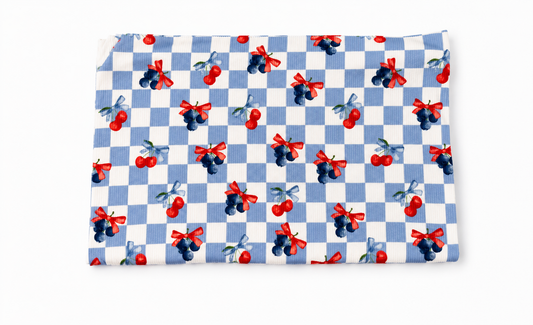 Blue Little Cherry Bows