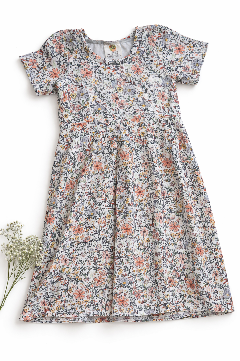 Multiple Sizes Simple Floral GWM Dress