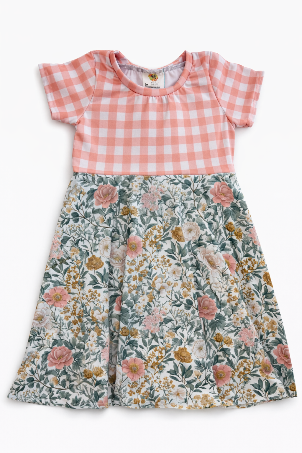 Plaid Floral Multiple Sizes GWM Dress