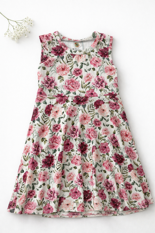 9m-3T Purple Floral GWM Dress