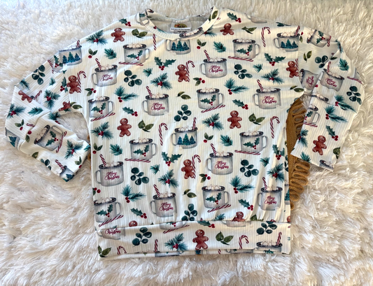 3-6y Merry Christmas LS Gwm dolman