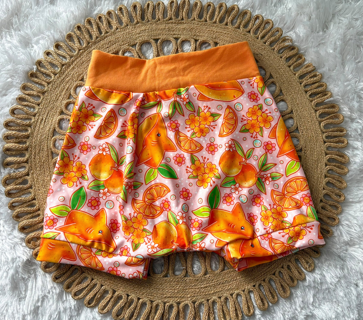 18m Orange Shark Lounge Shorts
