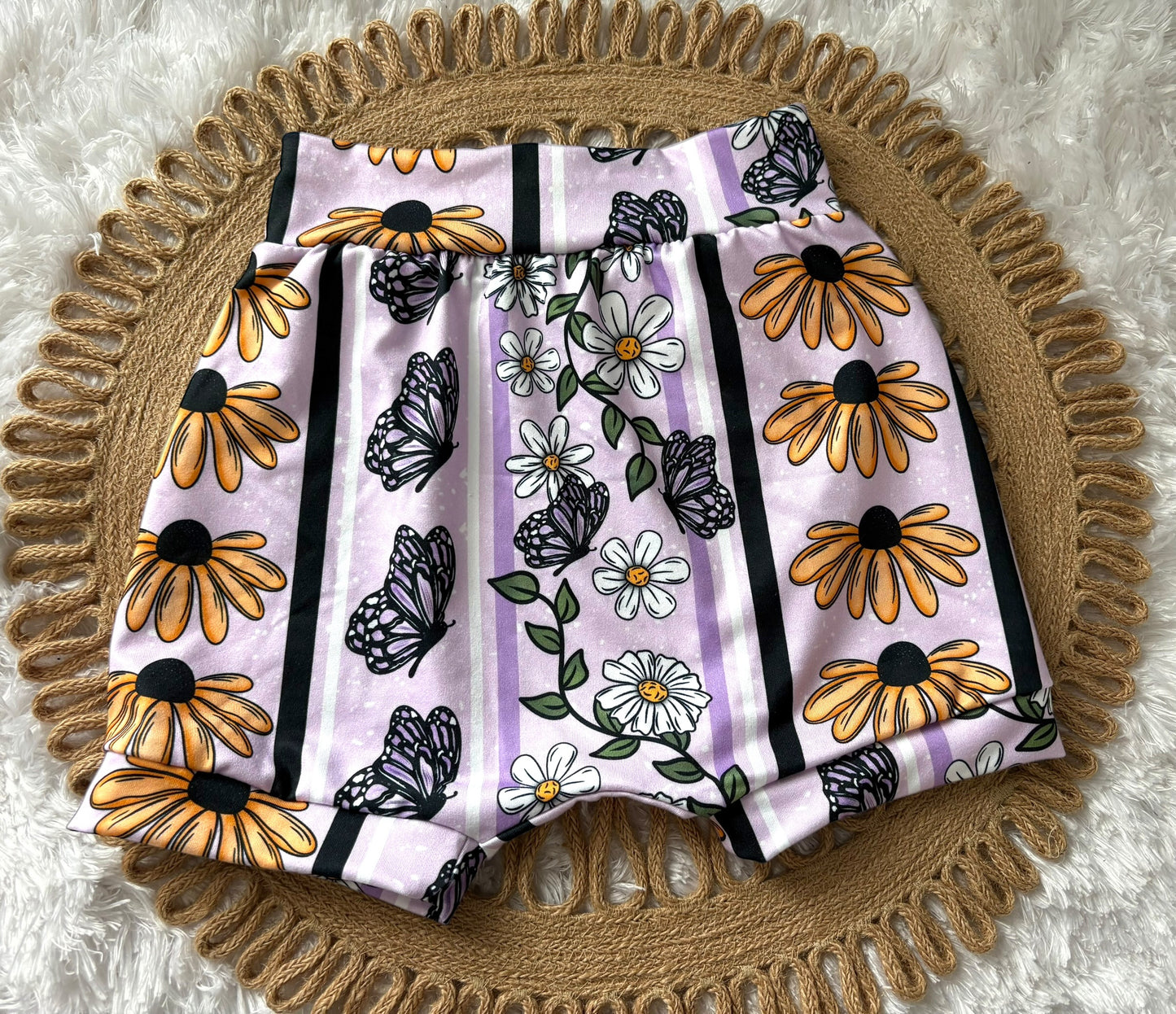2Y Purple Butterfly Lounge shorts