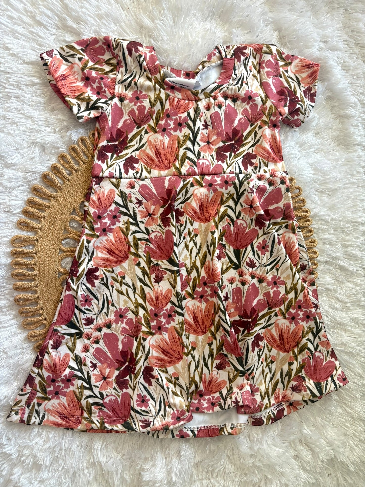 9m-3T Pink Floral GWM dress