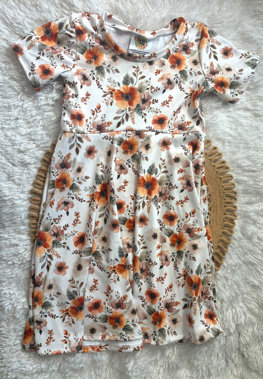 3-6Y Fall Floral GWM Dress