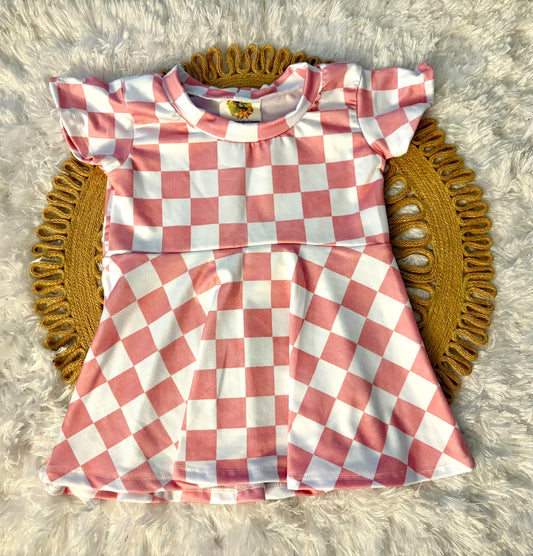 9m-3T Checkered GWM Peplum