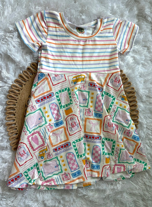 9m-3T School things GWM Dress