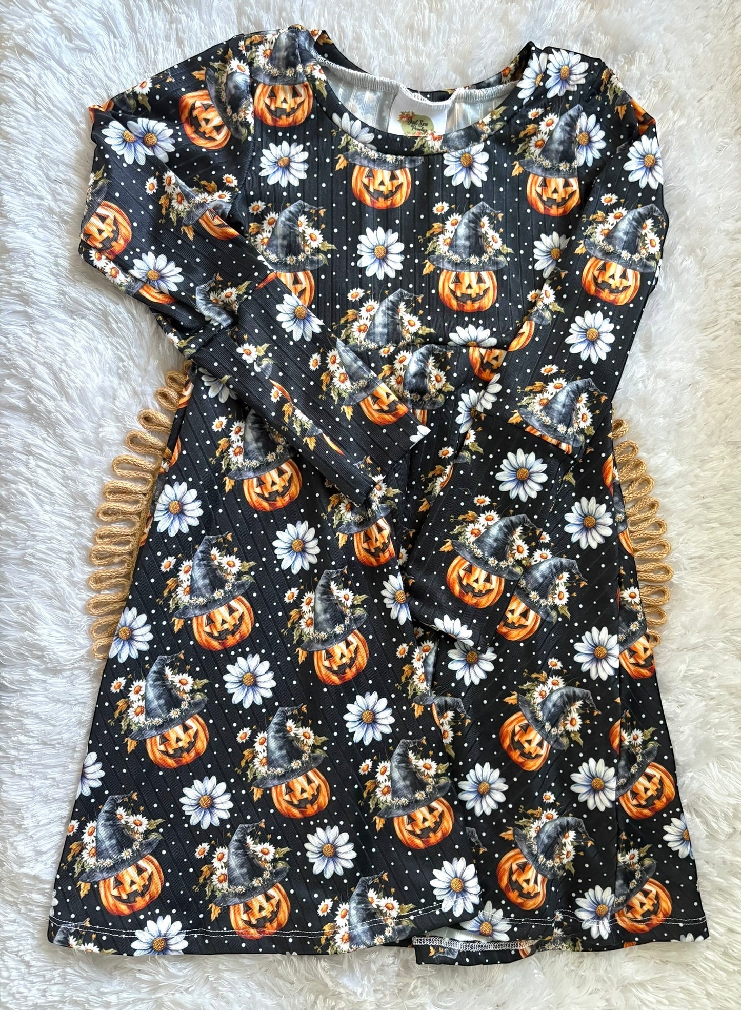 3-6Y Pumpkin GWM LS Dress