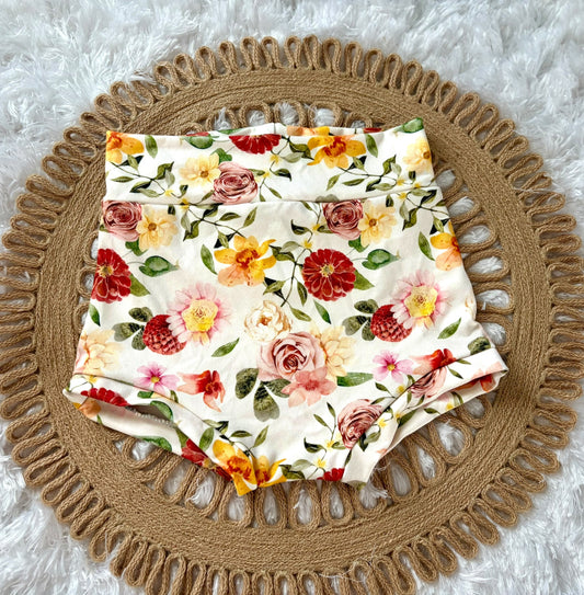 4T Floral Bummies