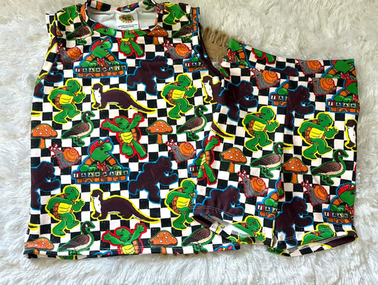 4T Old Turtle tank/short set